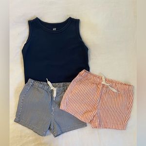 H & M Shorts and Tank size 18-24 months in excellent condition!